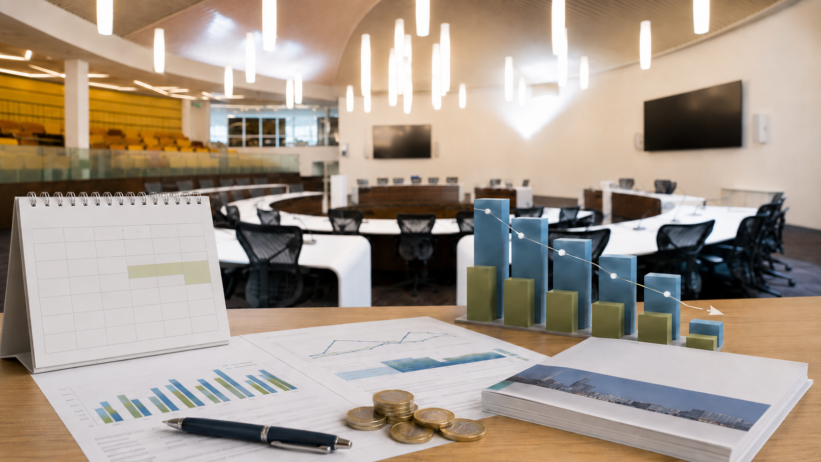 Onderbesteding gemeente Lelystad raadzaal