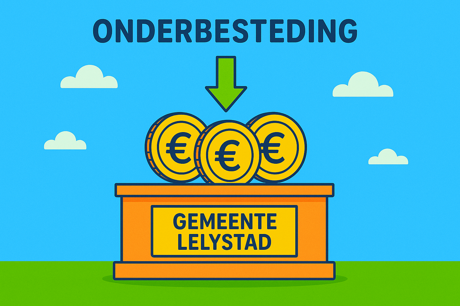 Geld op de plank in de gemeente Lelystad