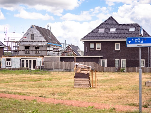 huis in aanbouw