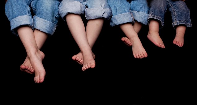 benen van kinderen