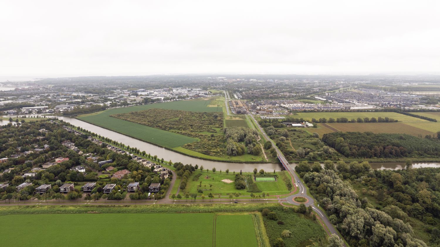 Luchtfoto buurtschap Buitenwaard