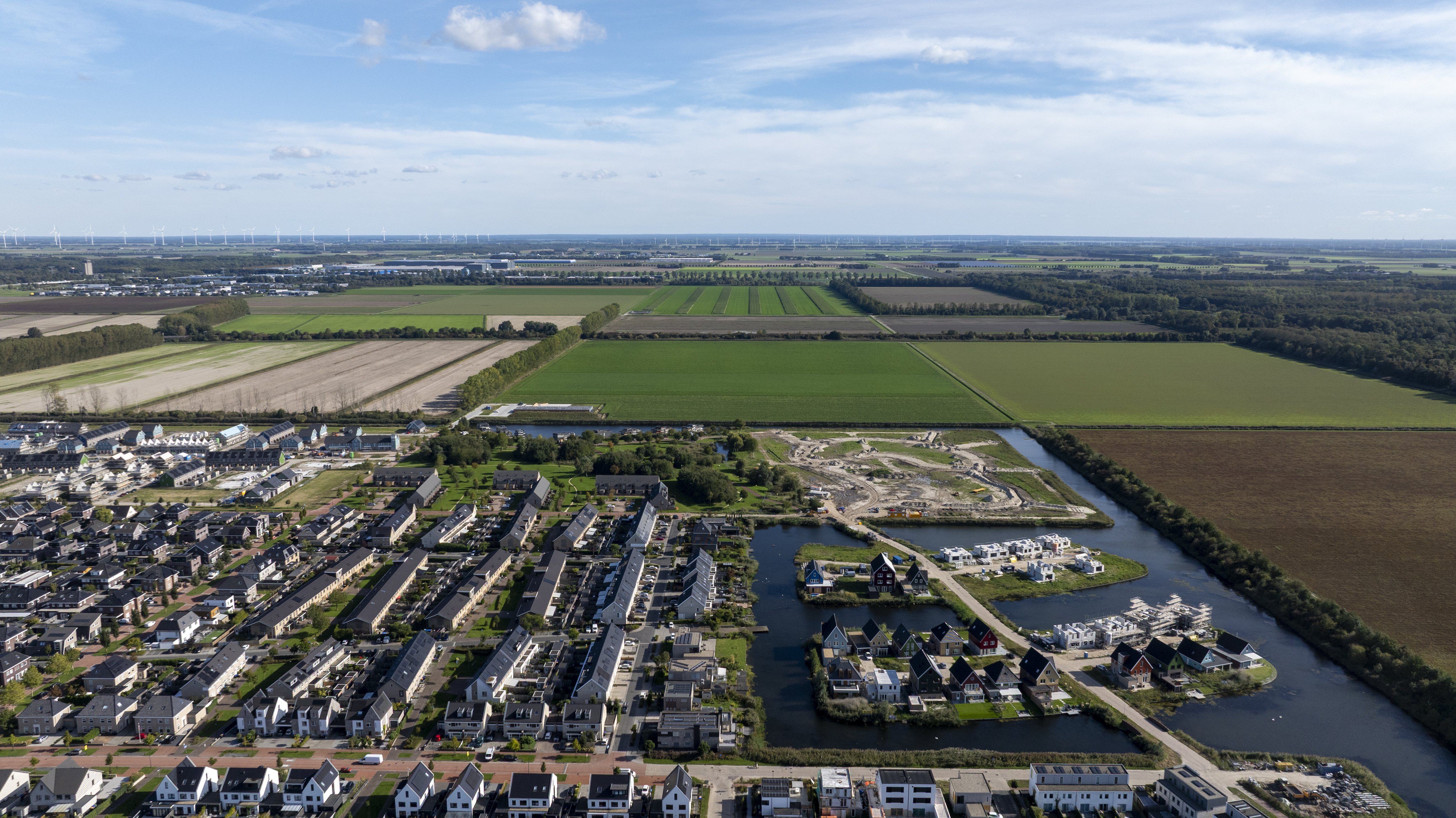 Luchtfoto Zuiderhge fase 1 Lelystad