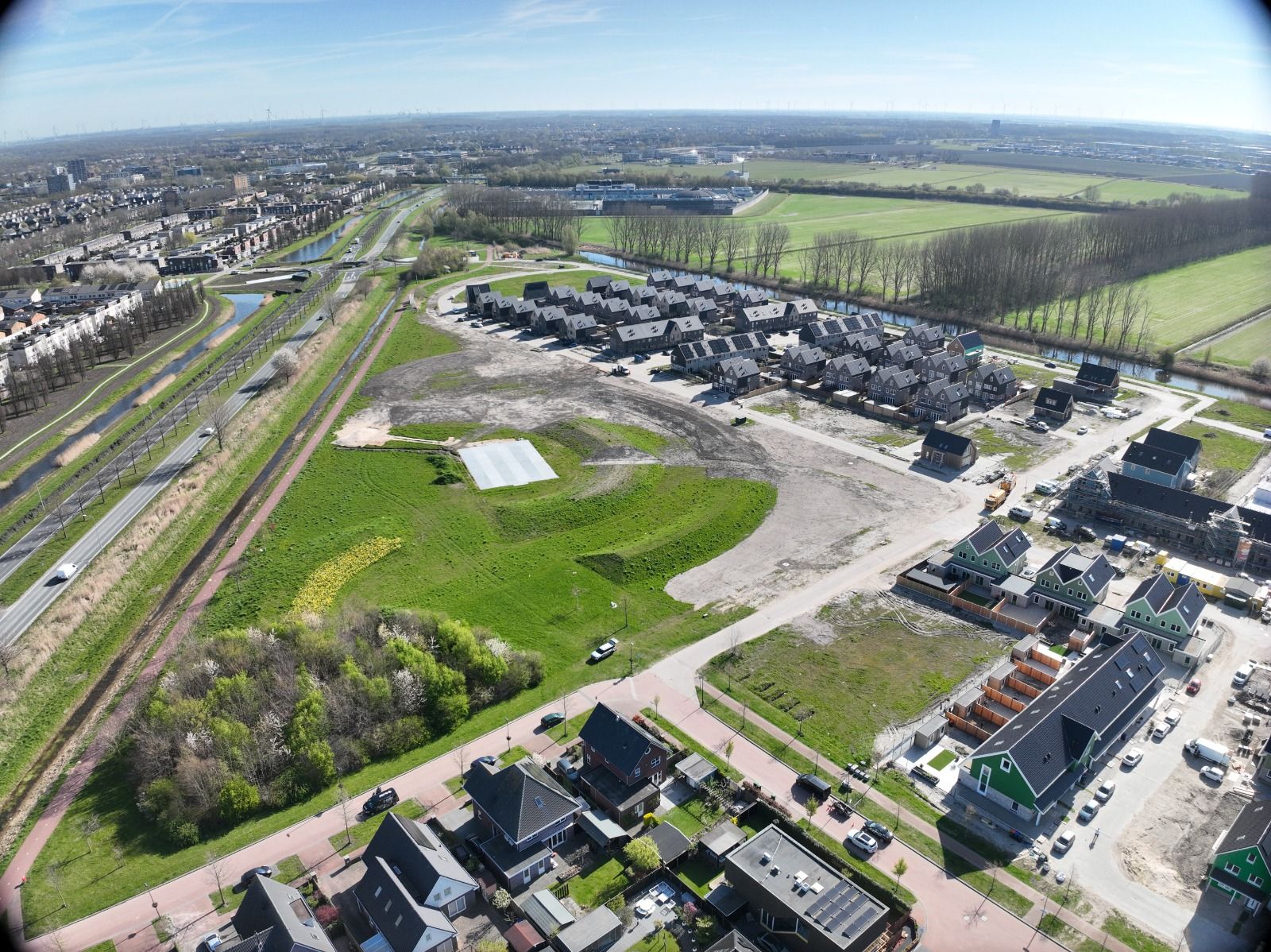 luchtfoto Klein Nooten in Warande