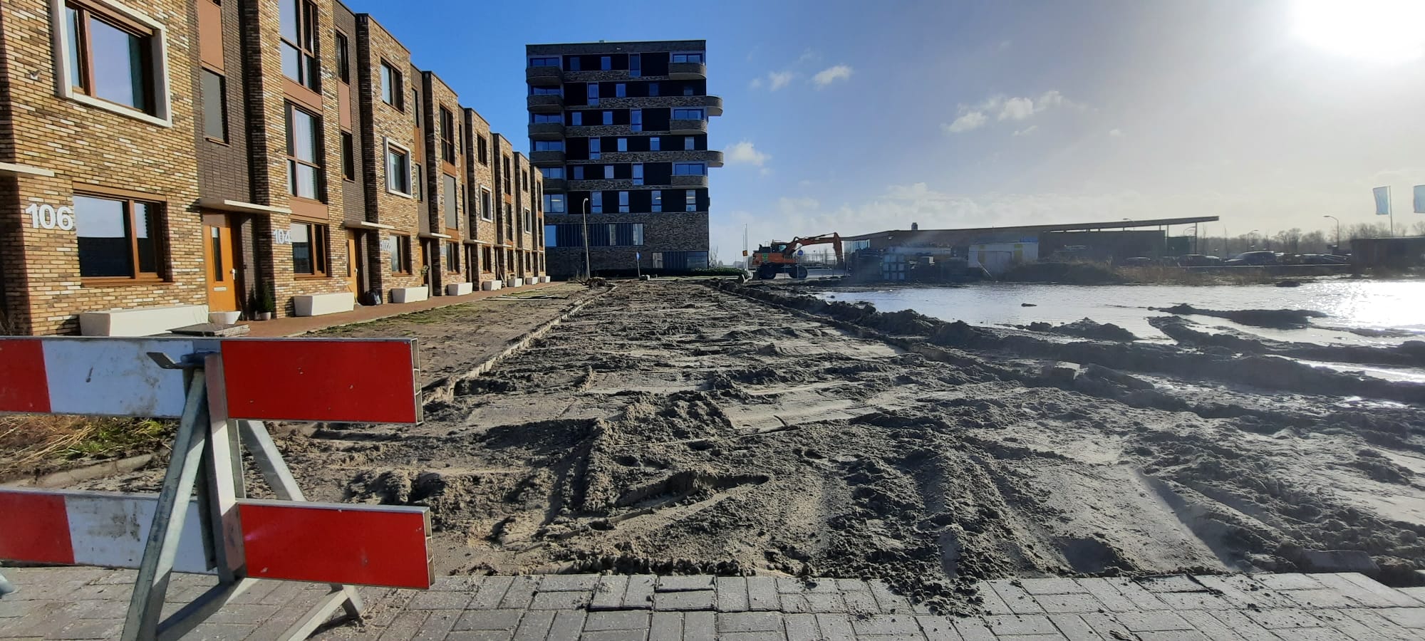 Terreininrichting in Warande januari 2024