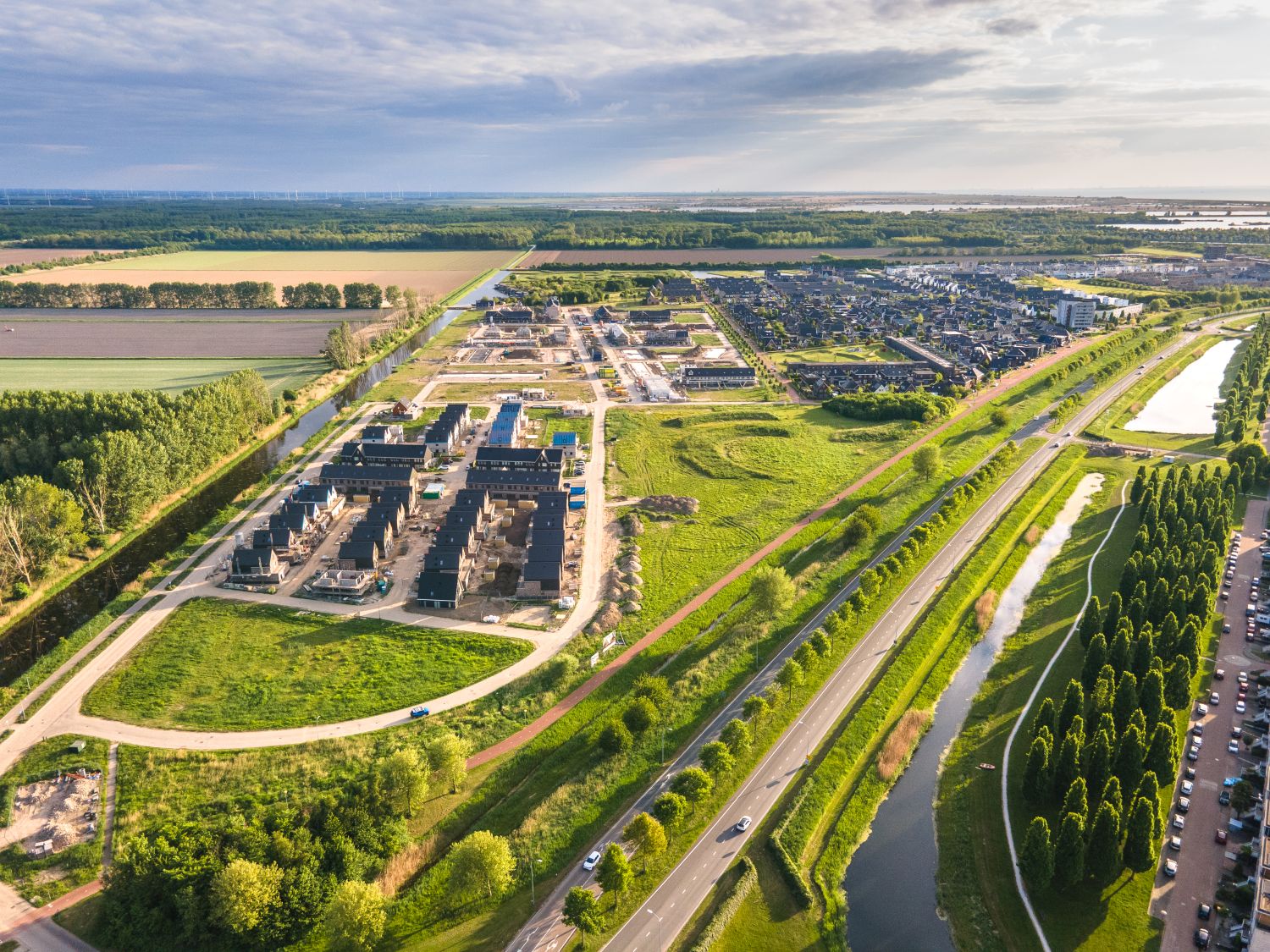 Luchtfoto De Notentuin Klein Nooten in Warande