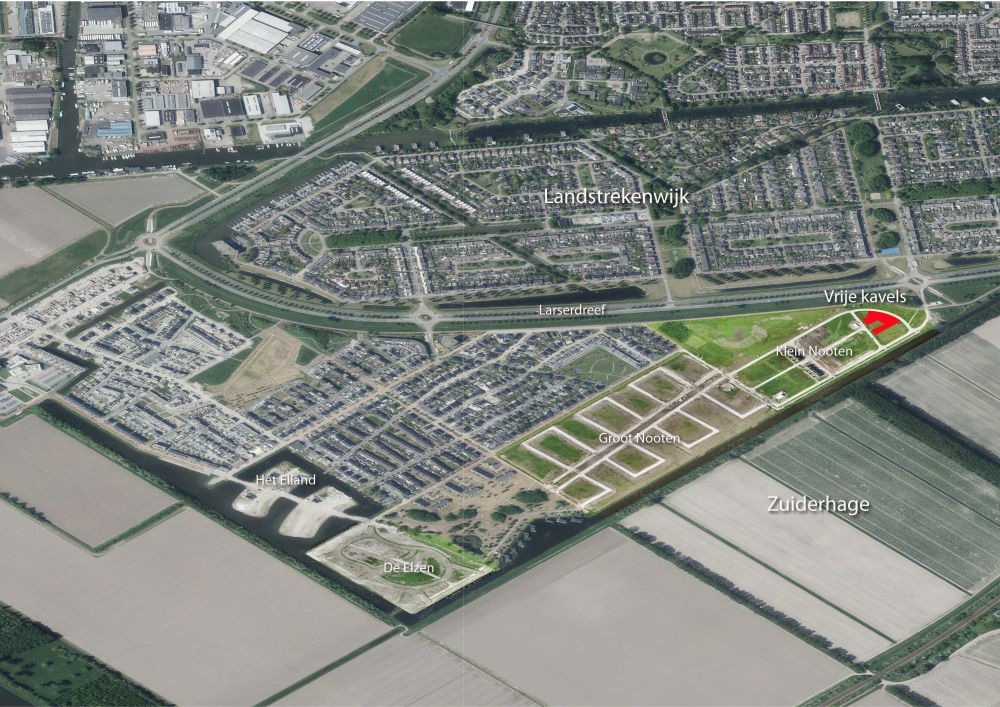 Locatie kavels Klein Nooten Warande
