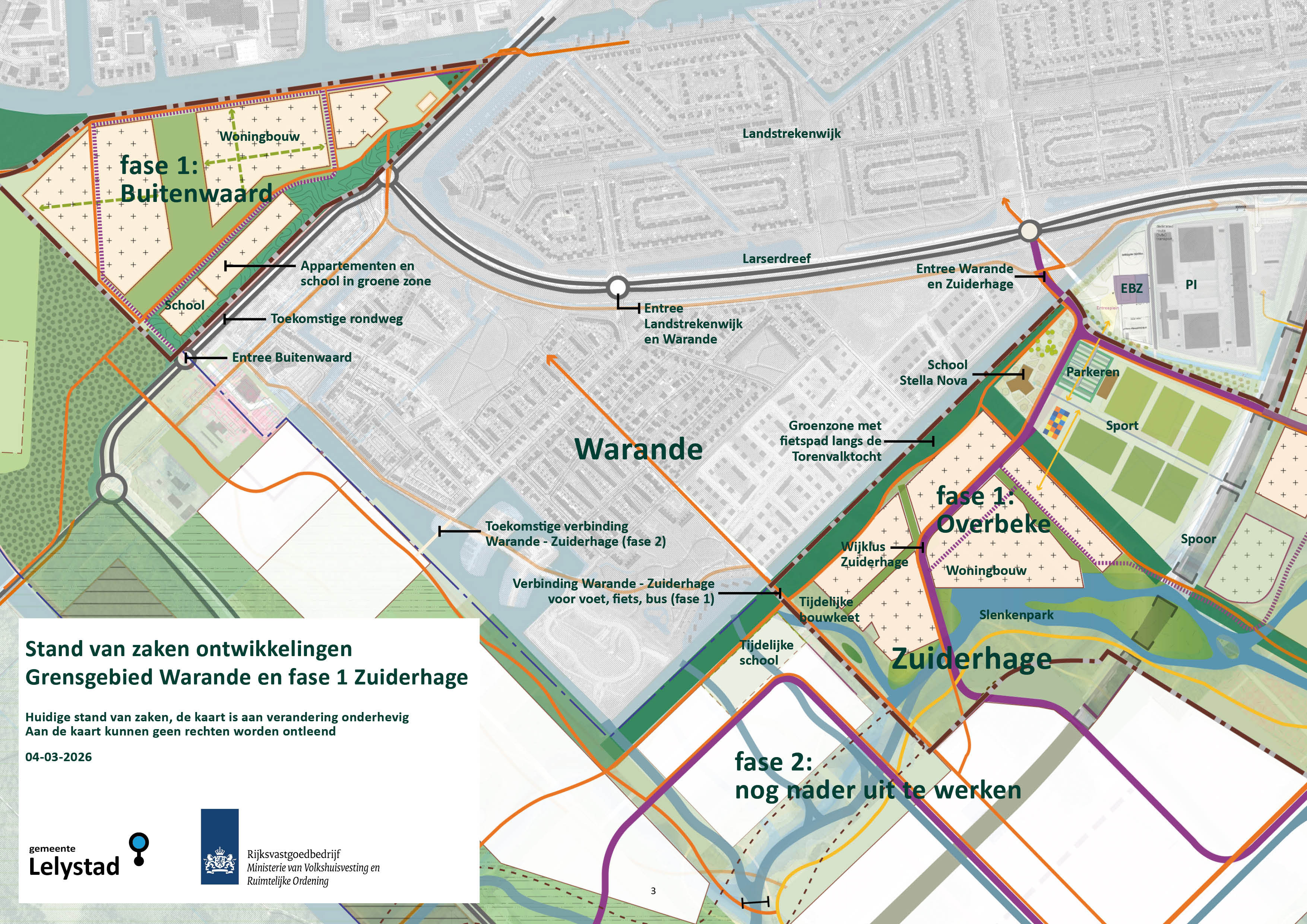 Overgangen Warande - Zuiderhage in beeld