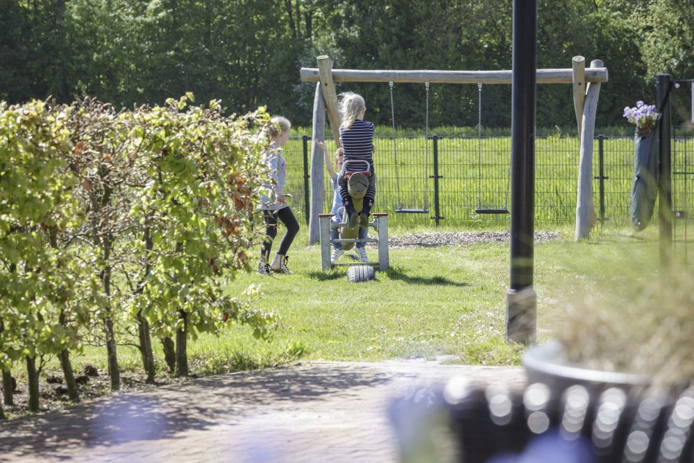 Kinderen in een speeltuin