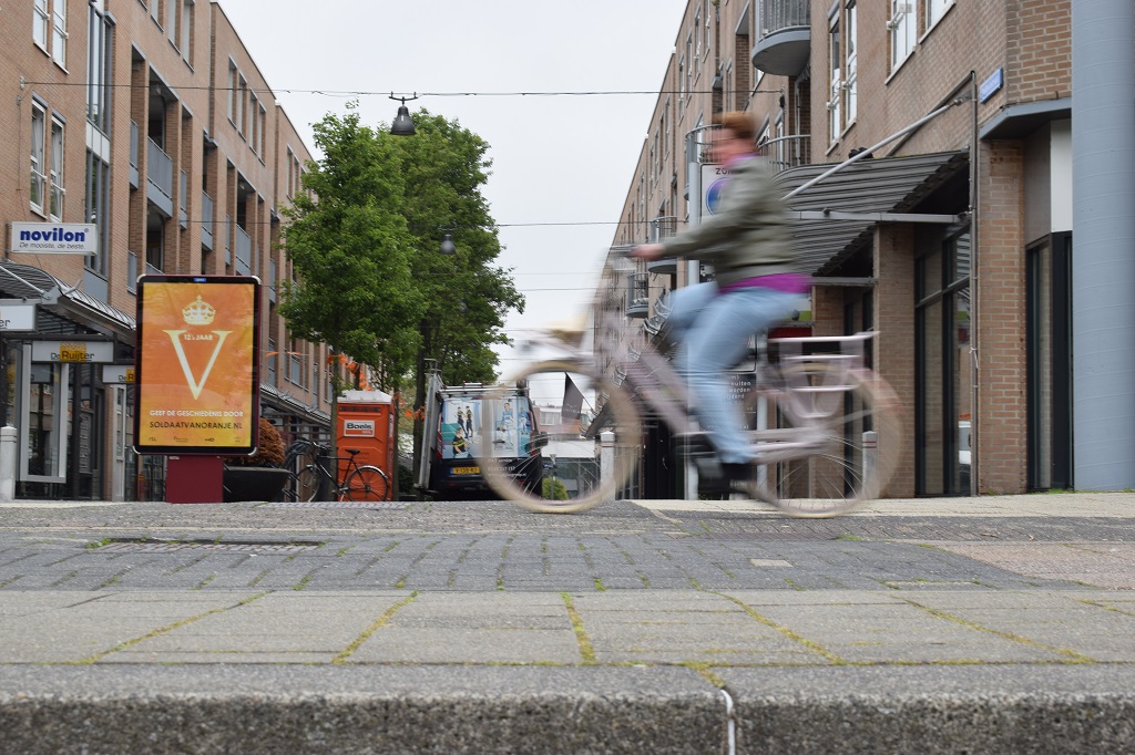 Fietser in Lelystad