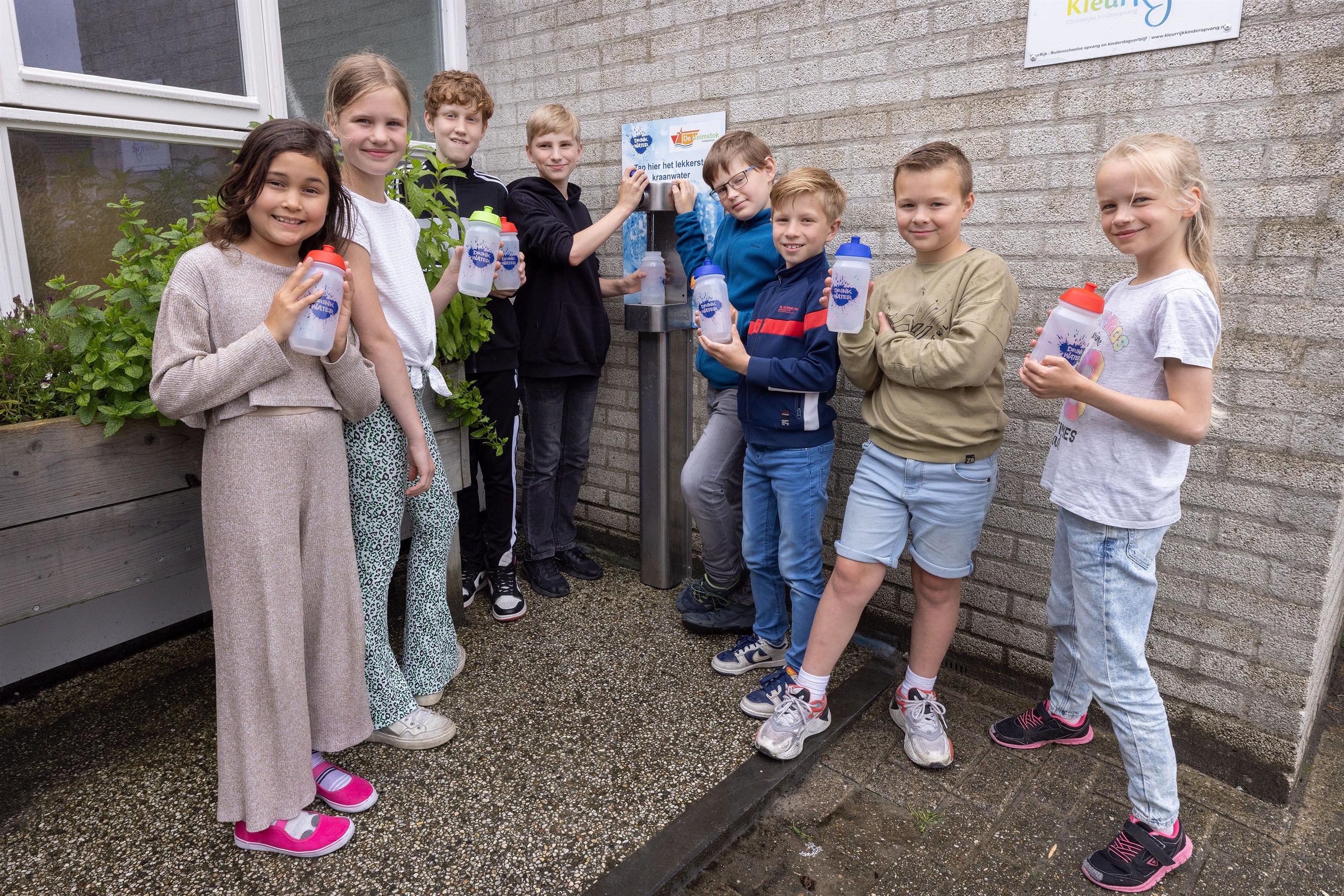 Waterpunt op het schoolplein