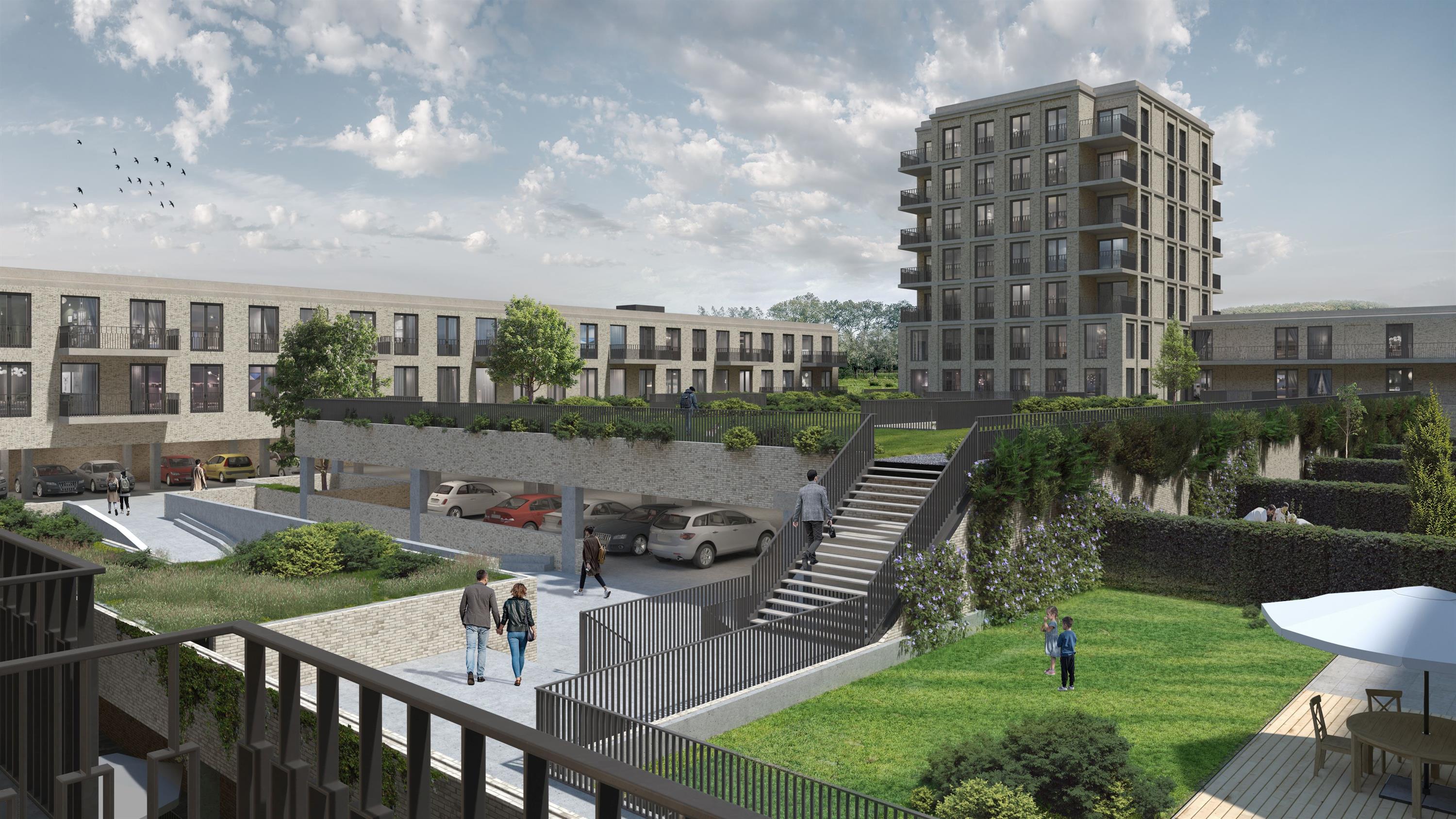 Impressie van de nieuwbouw aan het Maerlant