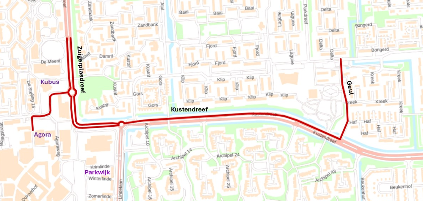 Wegafsluitingen tijdens de intocht avondvierdaagse 2025