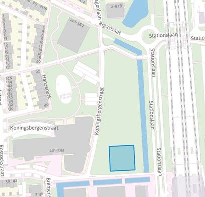 Plaategrond fietsenstalling Hanzeparkkavel