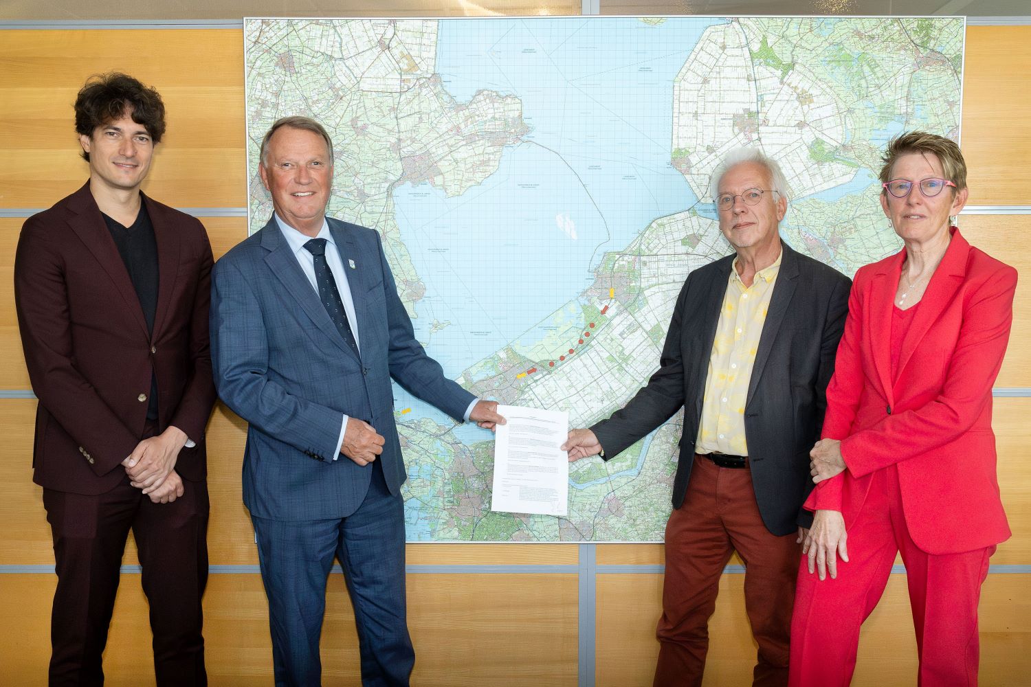 Ondertekening doorfietsroute