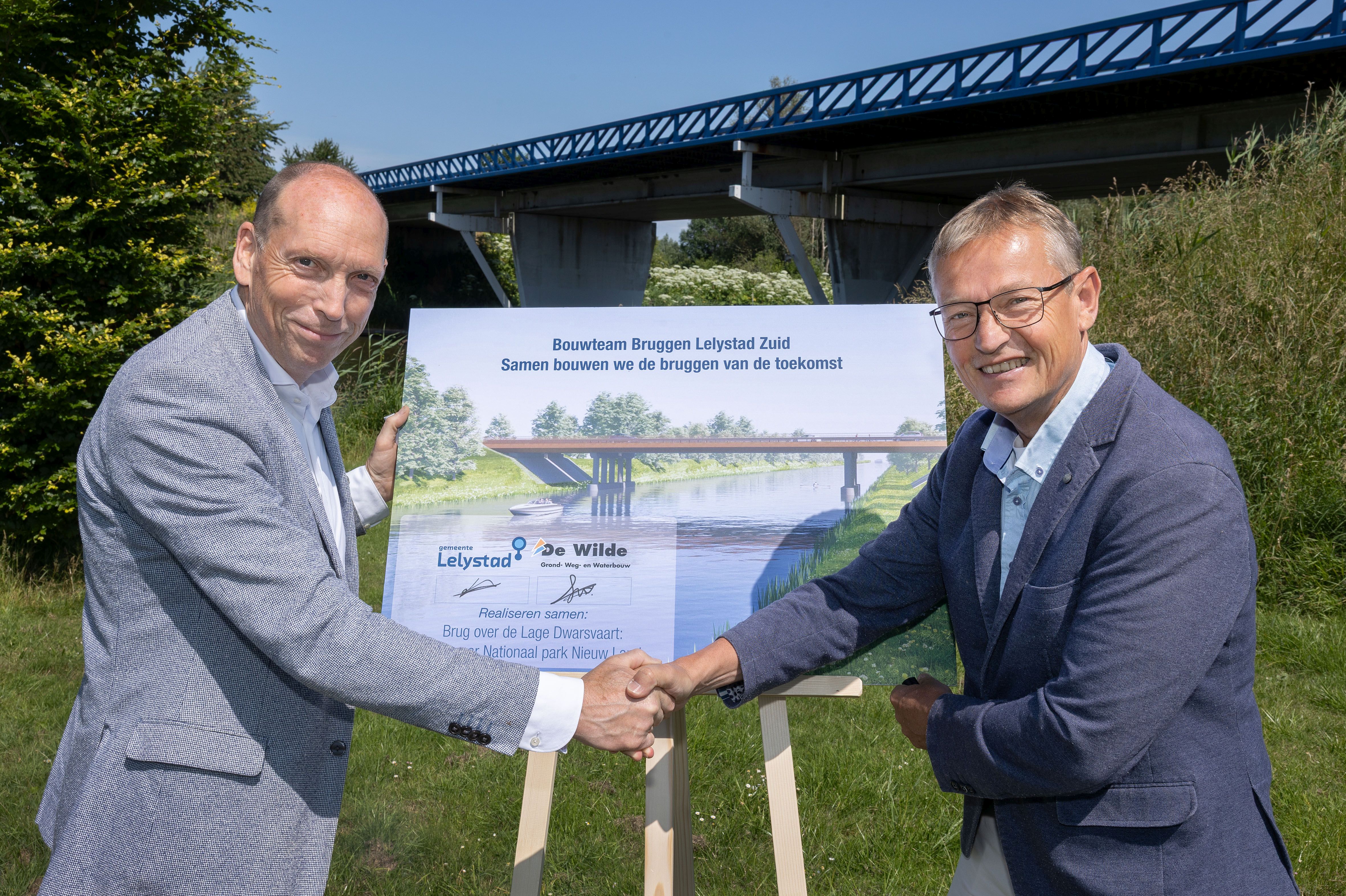 Ondertekening aanpak bruggen Buizerdweg en Westerdreef voor Rondweg Zuid 