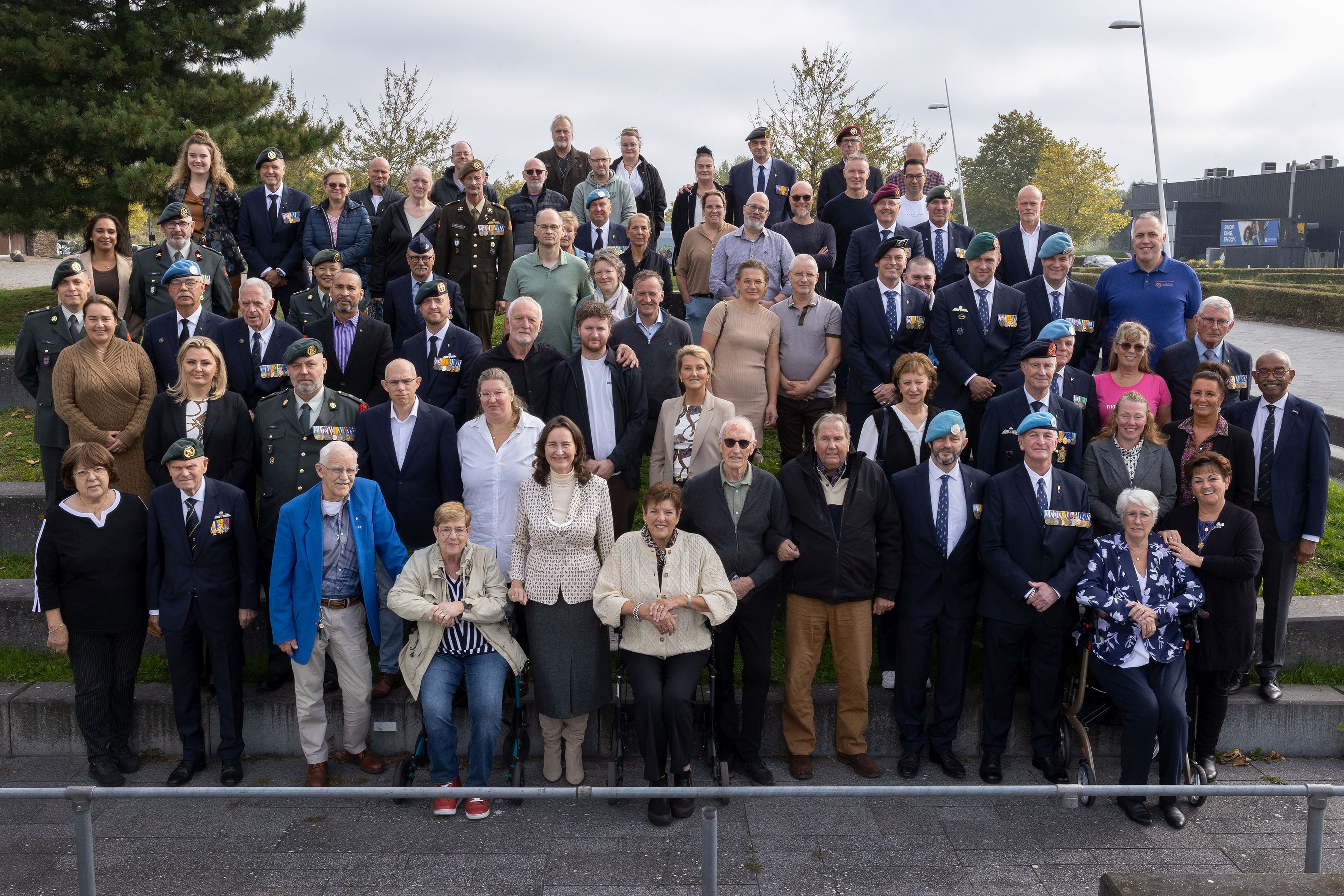 Veteranen tijdens de veteranendag