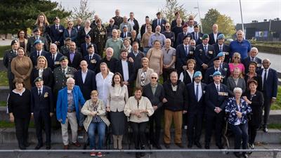 Veteranen tijdens de veteranendag