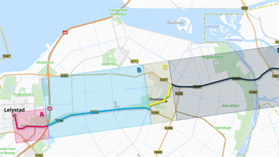Doorfietsroute Lelystad – Dronten – Kampen