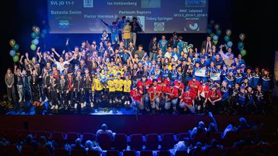 Alle Lelystadse jeugdkampioenen van 2024 op het podium