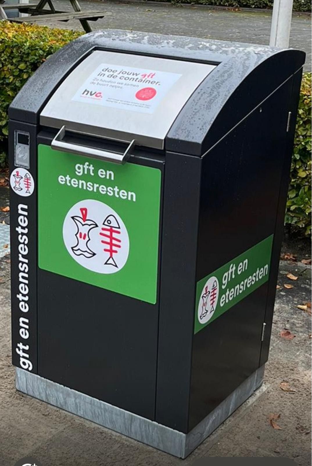 GFT container bij Hoogbouw