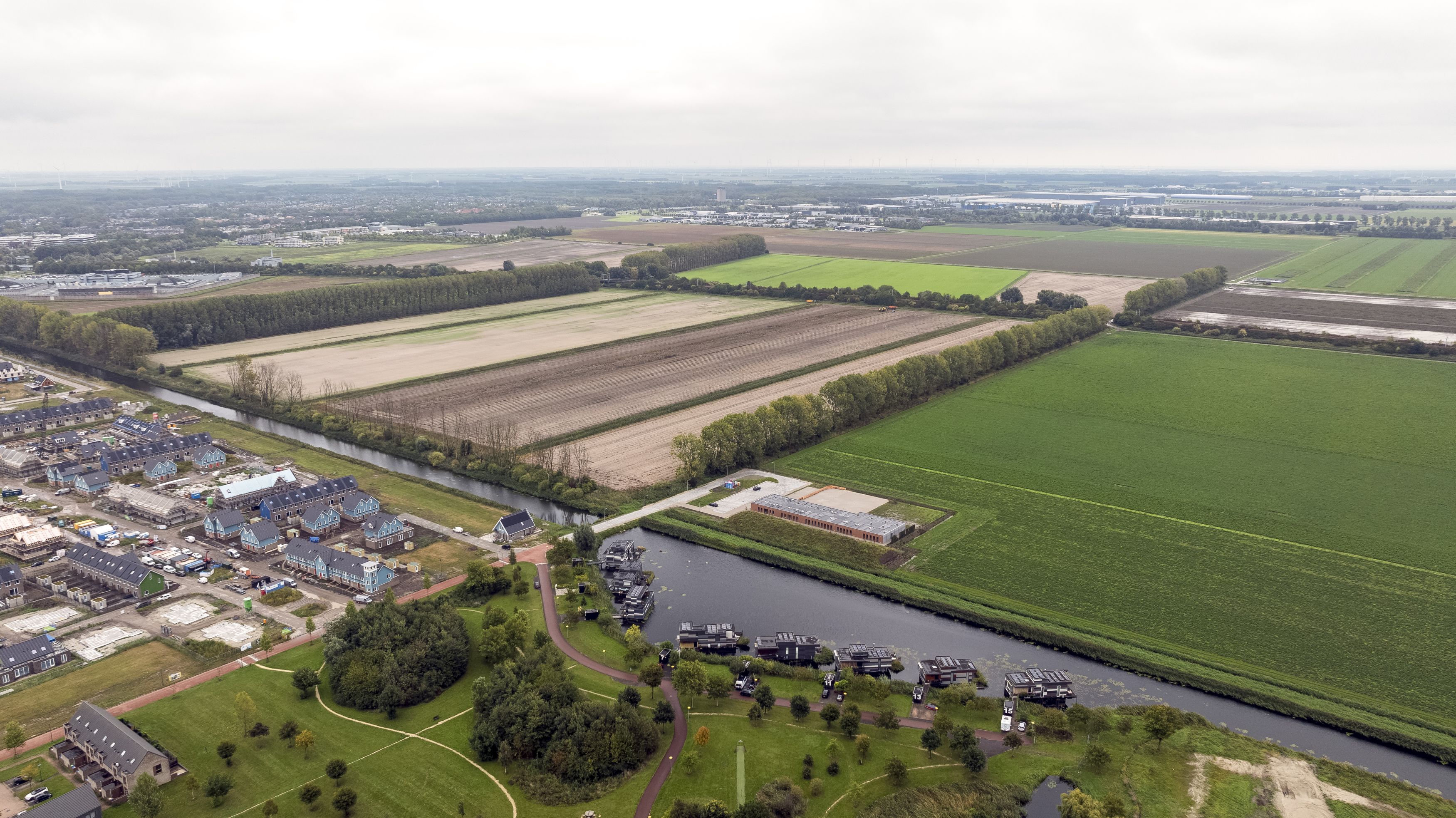 Buurtschap Overbeke vanuit de lucht gezien