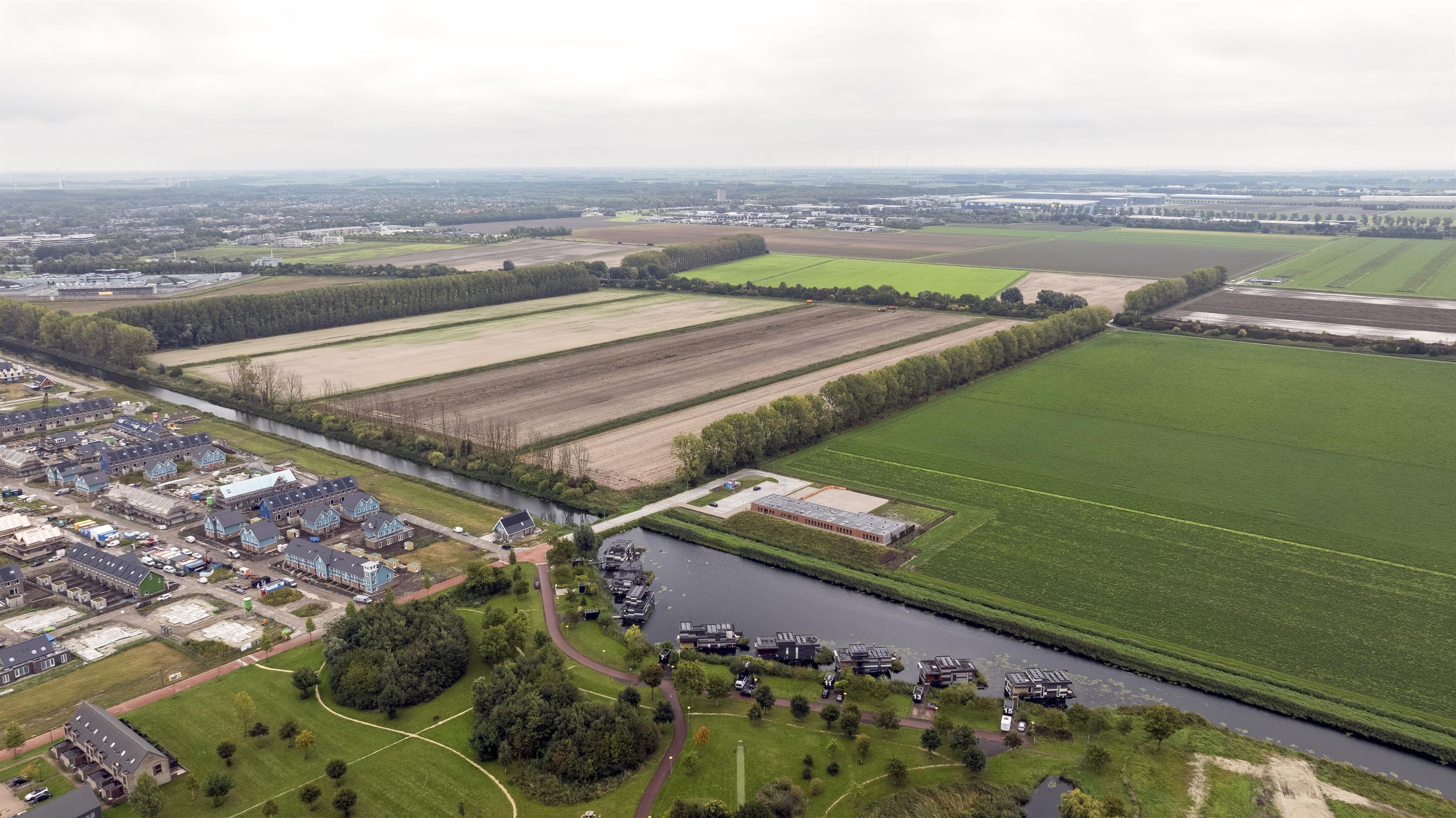 Buurtschap Overbeke vanuit de lucht gezien