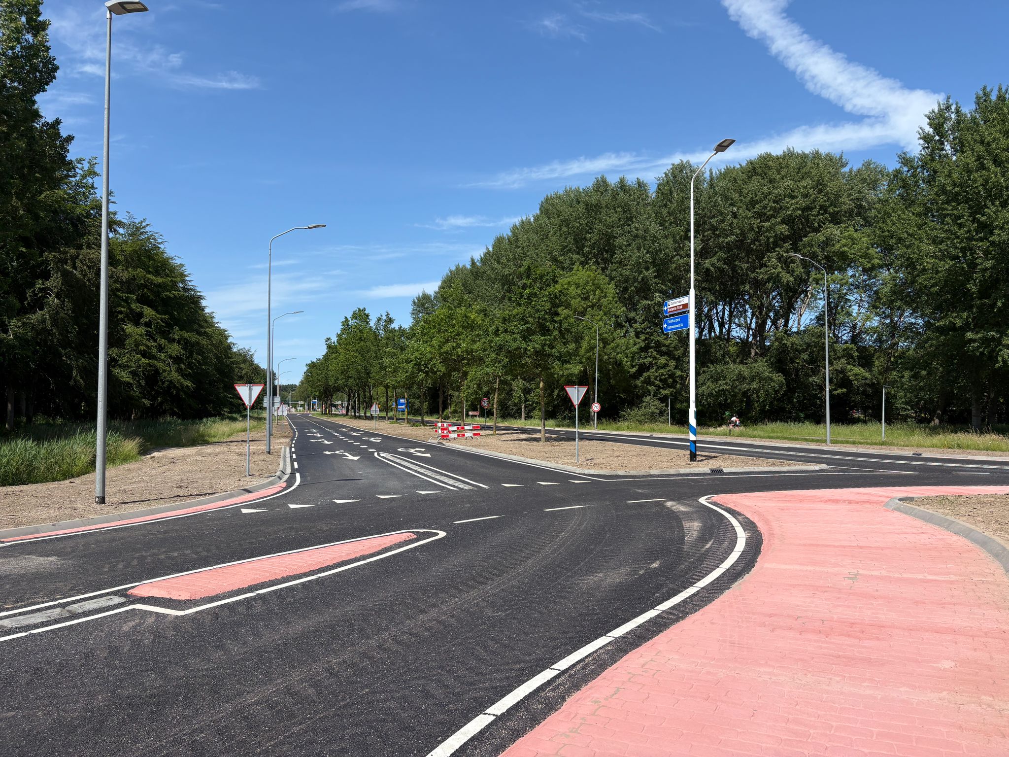 De vernieuwde turborotonde Oostranddreef-Runderweg