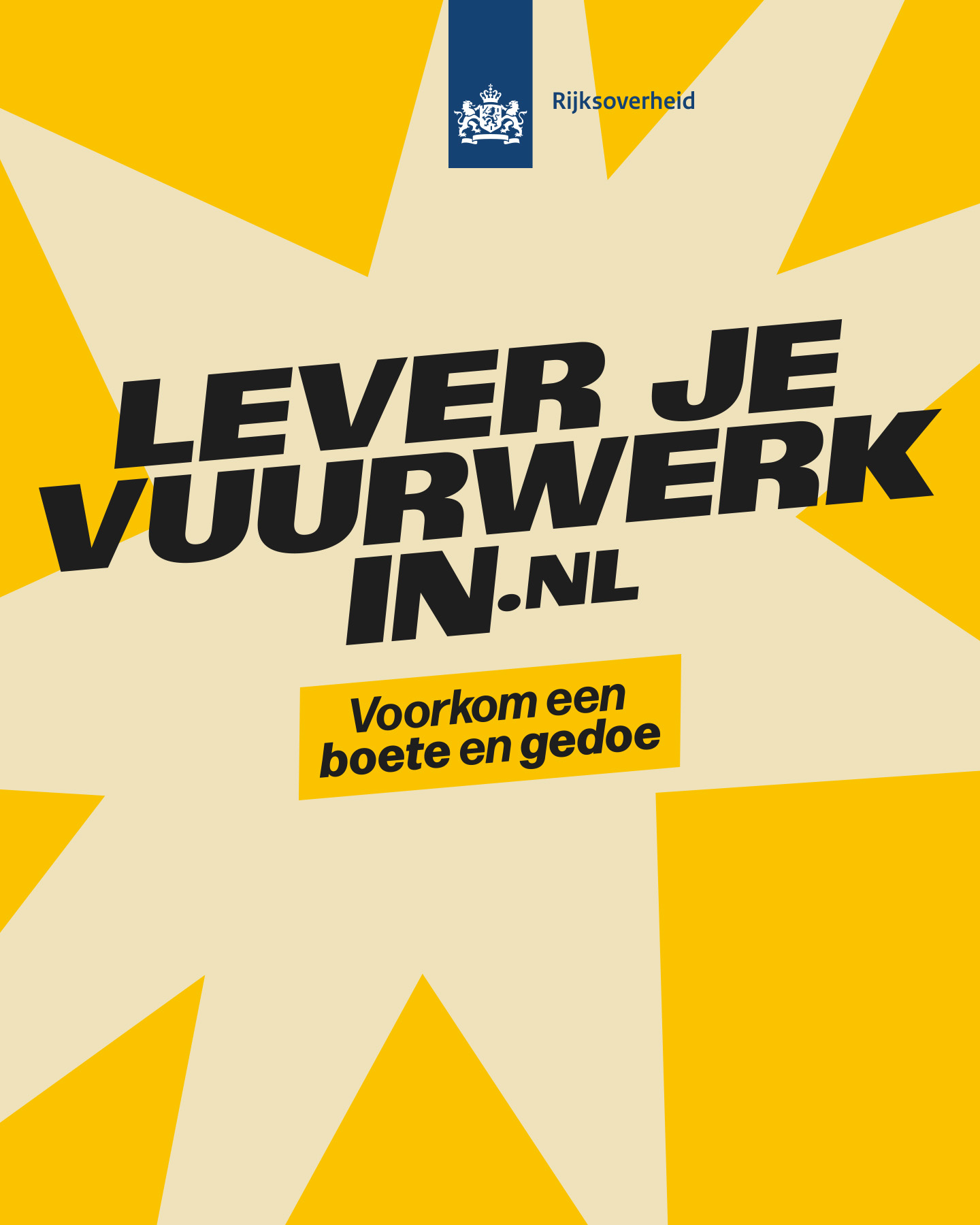 Campagnebeeld lever je vuurwerk in