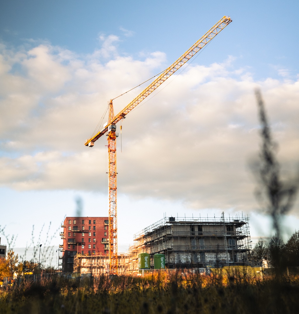 Woningen in aanbouw in HanzePark