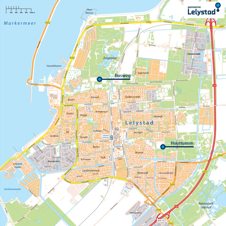 Locatieaanduiding woonwagenstandplaatsen